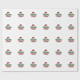 Oma Claus Weihnachtsmann Santa Hut Geschenkpapier