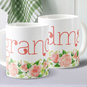 Oma Cornfloral Pink Rose Kaffeetasse