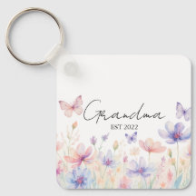 Oma Custom Est. Jahr - Blume und Schmetterling
