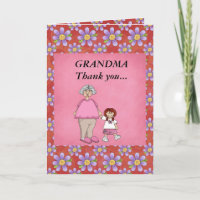 Oma danke Karte