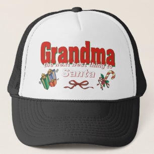 Oma, das Nächste, was dem Weihnachtsmann am besten Truckerkappe