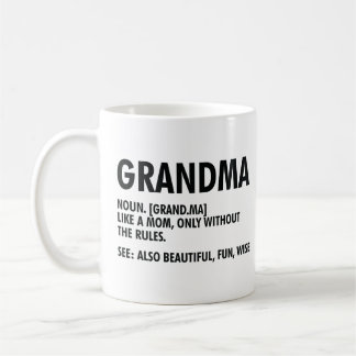 Oma Definition Funny Großmutter Wertschätzung Kaffeetasse