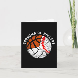 Oma der Baller Spaß Baseball Volleyball Basketb Karte