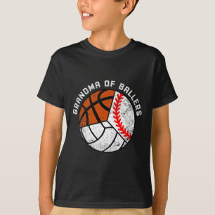 Oma der Baller Spaß Baseball Volleyball Basketb T-Shirt