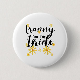 Oma der Brautfamilie Team Hochzeitsshower Sonne Button