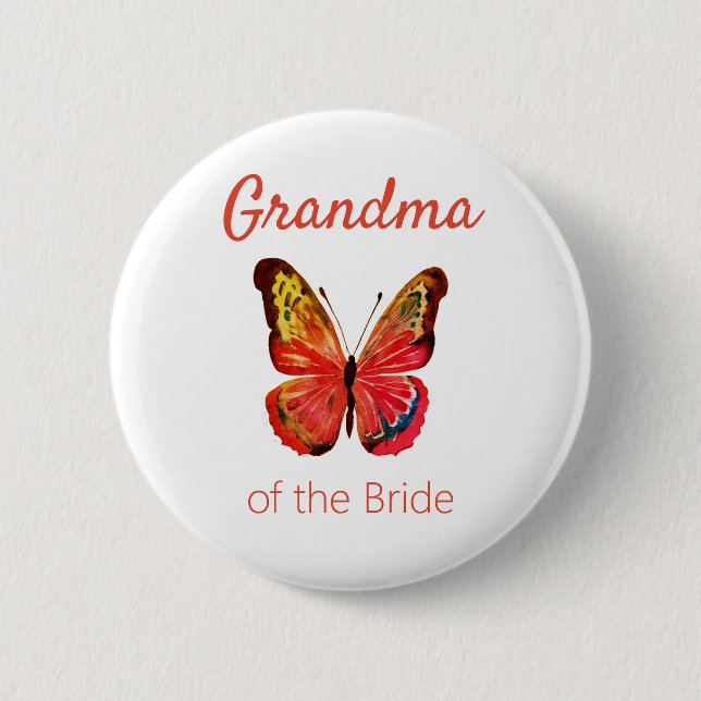 Oma der Bride Butterfly Button (Vorderseite)