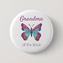 Oma der Bride Butterfly Button