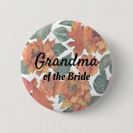 Oma der Bride Herbst-Hochzeitsschaltfläche Button