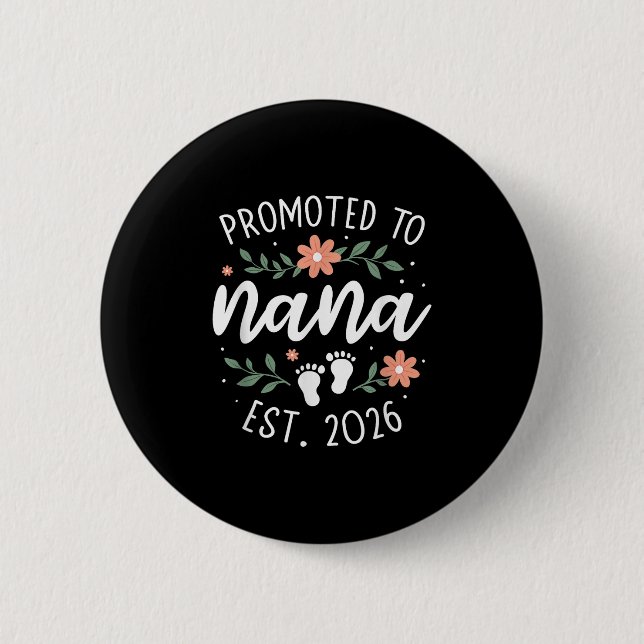 Oma der Ersten Schwangerschaftsankündigung - geför Button (Vorderseite)