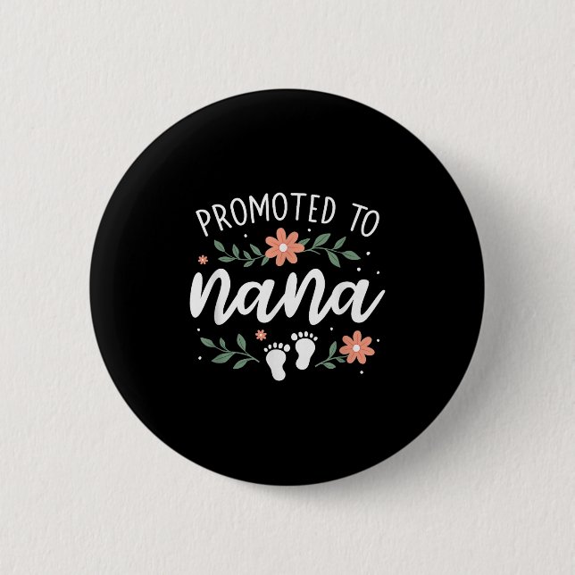 Oma der Ersten Schwangerschaftsankündigung - geför Button (Vorderseite)