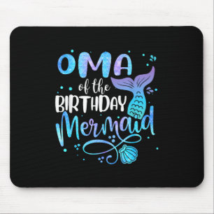 Oma der Geburtstags-Meerjungfrau-Familie passendes Mousepad