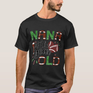 Oma des 1-jährigen Fußballs im 1. Jahr Down Geburt T-Shirt