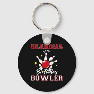 Oma des Geburtstags-Bowlers Bday-Bowling-Feier Schlüsselanhänger