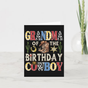 Oma des Geburtstags Cowboy Rodeo-Westerns Karte