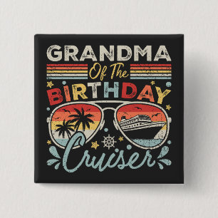 Oma des Geburtstags Cruiser Vacation Square Button