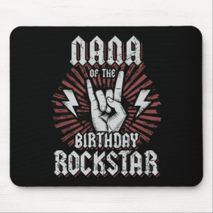 Oma des Geburtstags-Rockstars passendes Rocker-Roc Mousepad