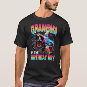 Oma des Geburtstagsjungen Matching Monster Truck T-Shirt