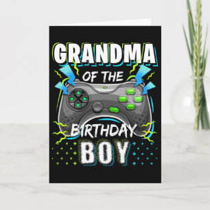 Oma des Geburtstagsjungen Matching Video Game Bi Karte
