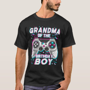 Oma des Geburtstagsjungen Matching Video Game Bi T-Shirt