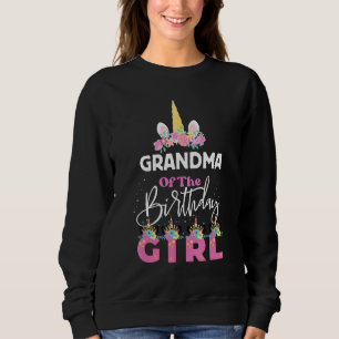 Oma des Geburtstagskäfers Großmutter Unicorn B Sweatshirt