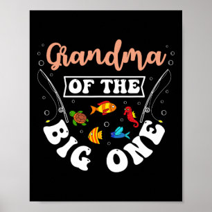 Oma des großen Fang Geburtstagsfeier Bday Poster