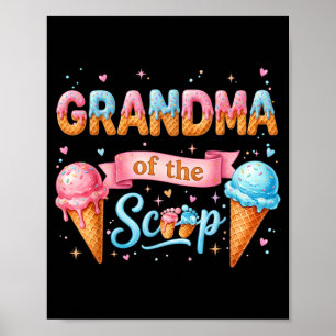 Oma des Scoop Ice Cream Geschlechtsenthüllungs-Bab Poster