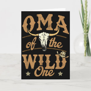 Oma des wilden Cowboy-Western-Rodeo-Party-Teppichs Karte