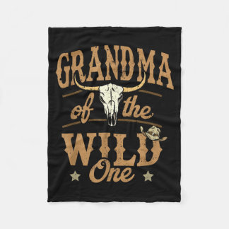 Oma des wilden Cowboys Western Rodeo Party Fleecedecke