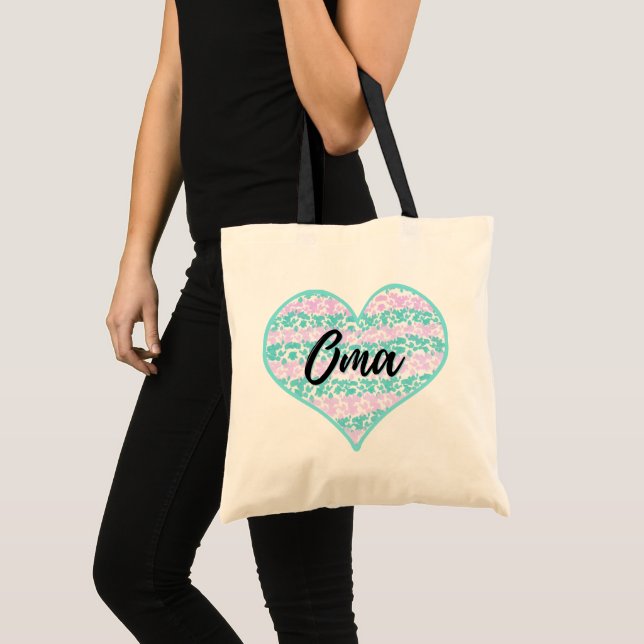 "Oma" Deutsche Oma Tote Tasche (Vorderseite (Produkt))