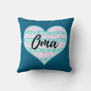 "Oma" deutsches Oma-Reversible Throw-Kissen Kissen