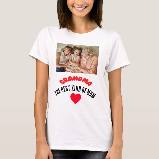 Oma die beste Art von Mama T - Shirt (Vorderseite)