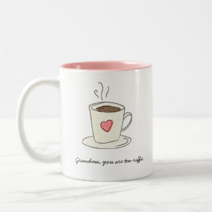 Oma, du bist der Tea-riffic Muttertag Zweifarbige Tasse