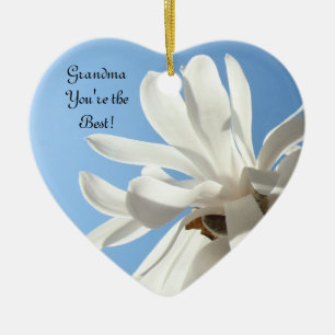 Oma, du bist die Beste! Ornament Blaue Magnolie