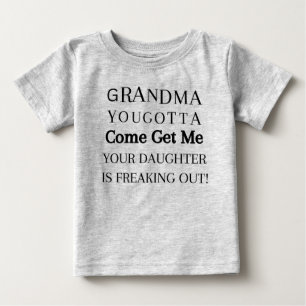Oma, du musst mich holen baby t-shirt