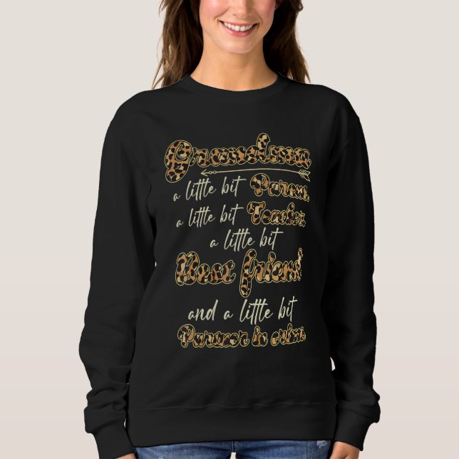 Oma ein bisschen Eltern Lehrer Bester Partner Sweatshirt (Vorderseite)