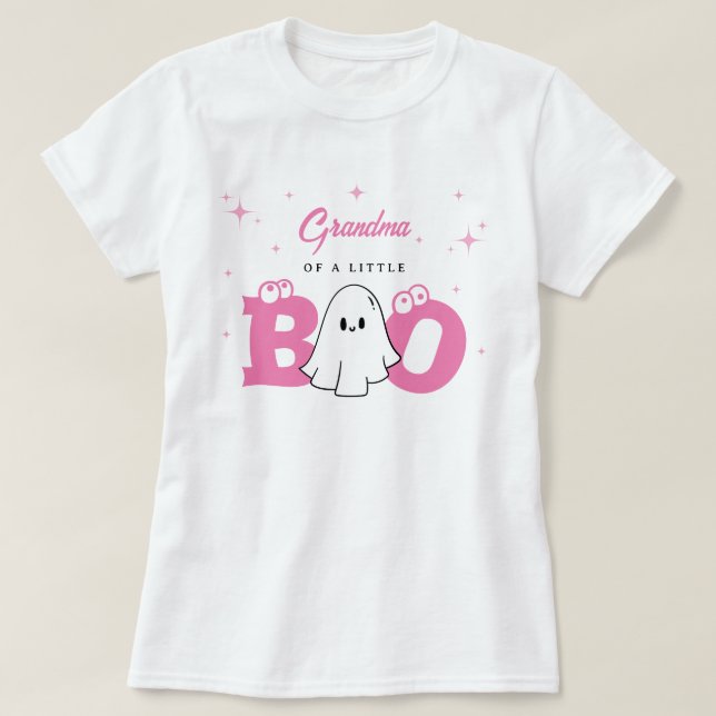Oma einer kleinen Boo Halloween-Kinderdusche T-Shirt (Design vorne)