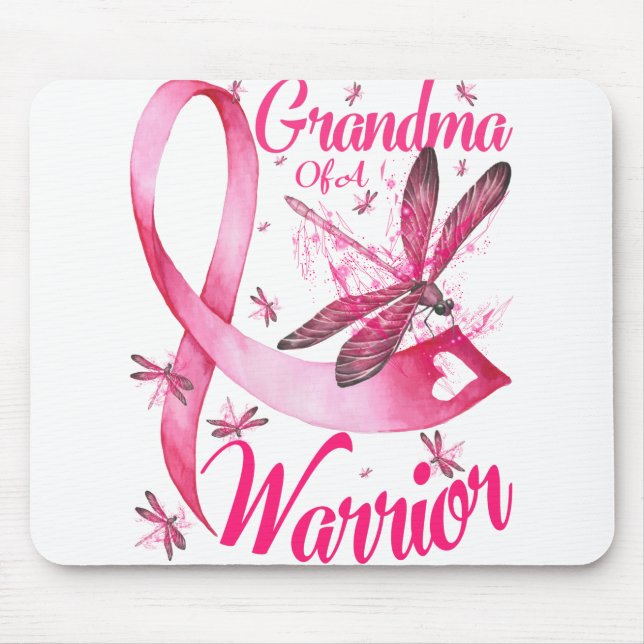 Oma eines Brustkrebses eines kriegerischen Drachen Mousepad (Vorne)