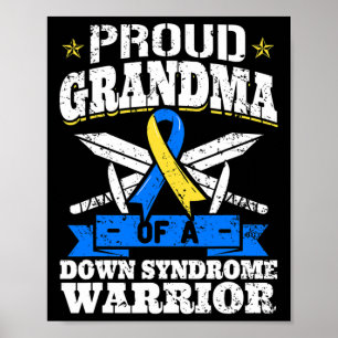 Oma eines Down-Syndroms Warrior Down's Granny Poster