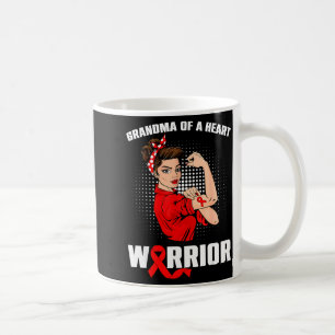 Oma eines Herzens Krieger Herzerkrankung Unordentl Kaffeetasse
