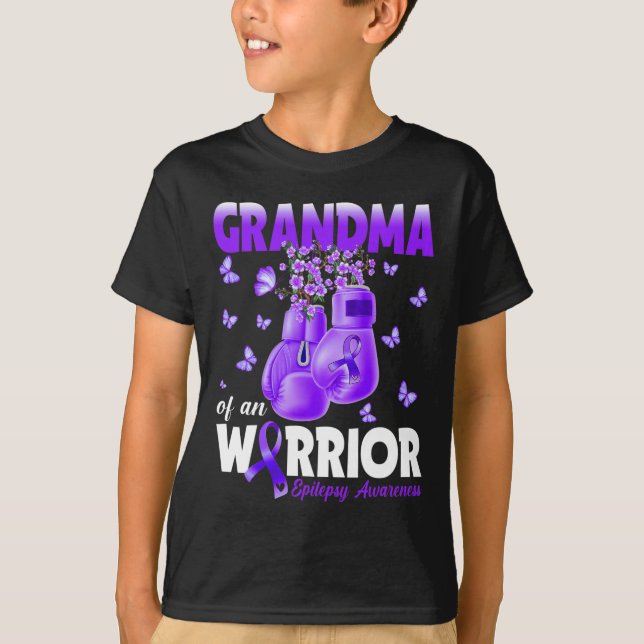 Oma eines kriegerischen Epilepsienbewusstseins Box T-Shirt (Vorderseite)