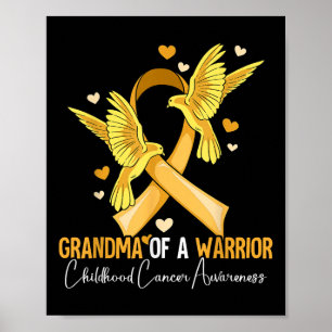Oma eines kriegerischen Krebsbewusstseins bei Kind Poster