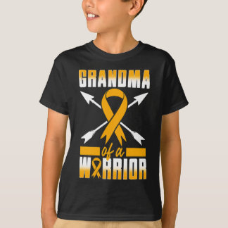 Oma eines Kriegers Kindheitskrebs Enkelkinder T-Shirt