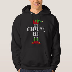 Oma Elf Familie Matching Weihnachten Elf Pajama G Hoodie