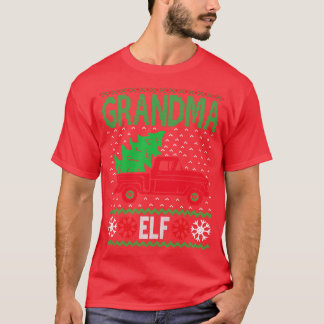 Oma Elf hässliche Weihnachtspulli T-Shirt