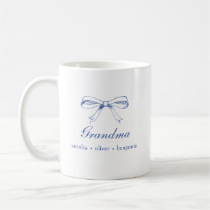 Oma Enkelkinder Namen Blaue Schleife Coquette Benu Kaffeetasse