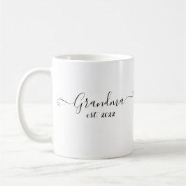 Oma est. 2022 Elegantes Geschenk für das künftige  Kaffeetasse