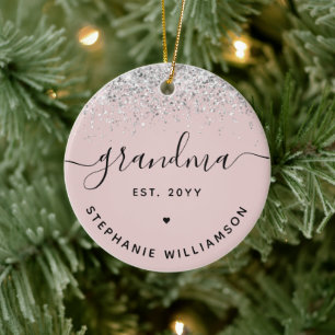 Oma Est Glitzer Confetti Custom Oma Geschenke Keramik Ornament
