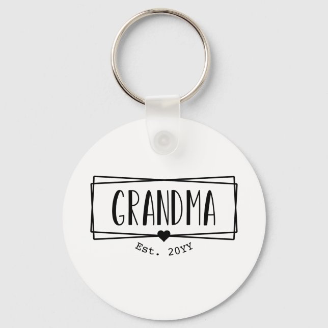 Oma Est Oma Neue Großmutter Gigi Geschenk Schlüsselanhänger (Vorderseite)