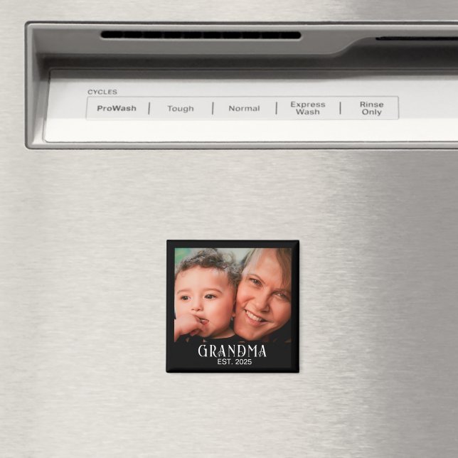Oma Established Foto Geschenk Magnet (In Situ (Geschirrspüler))