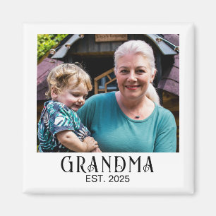 Oma Established Foto Geschenk Magnet
